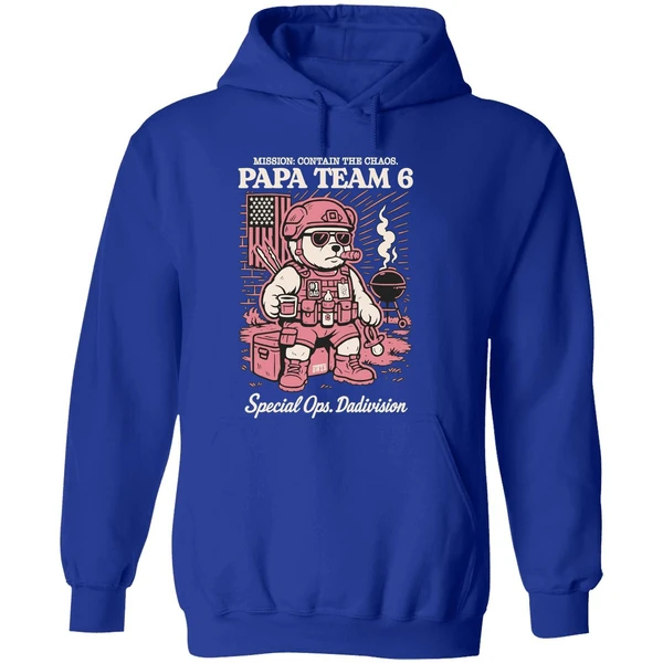 Papa Team 6 Special Ops Dadivision Hoodie - Image 7