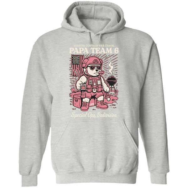 Papa Team 6 Special Ops Dadivision Hoodie - Image 9