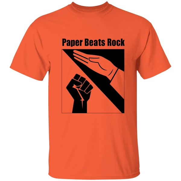 paper beats rock 2025 shirt orange