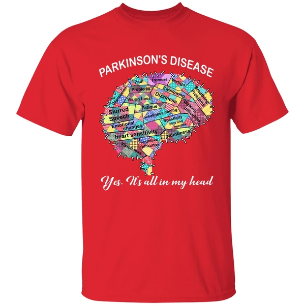 Parkinsons Disease Yes Its All In My Head Shirt - Image 6