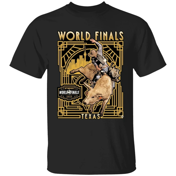 Pbr World Finals 2025 Art Deco Bull Rider Shirt