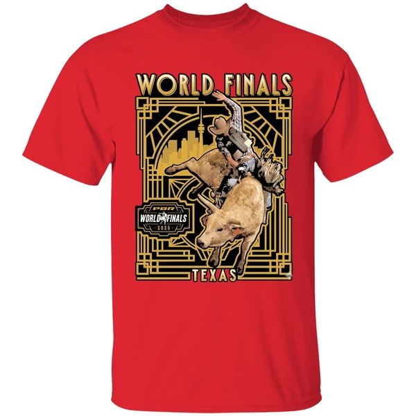 Pbr World Finals 2025 Art Deco Bull Rider Shirt - Image 7