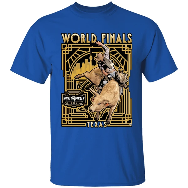 Pbr World Finals 2025 Art Deco Bull Rider Shirt - Image 8