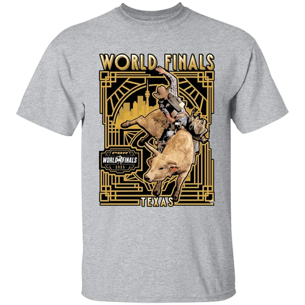 Pbr World Finals 2025 Art Deco Bull Rider Shirt - Image 9