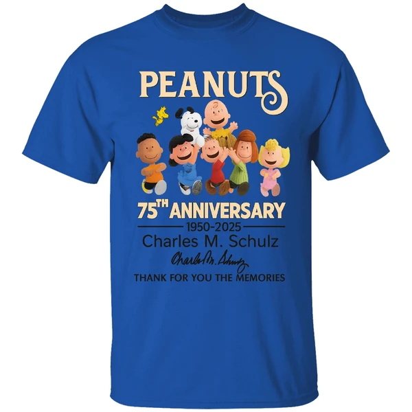 Peanuts 75th Anniversary 1950 2025 Shirt - Image 5