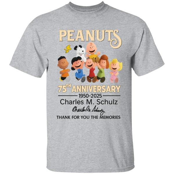 Peanuts 75th Anniversary 1950 2025 Shirt - Image 6