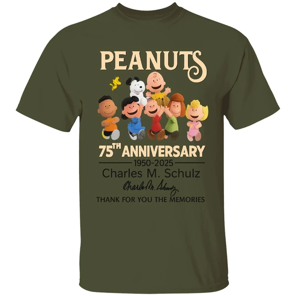 Peanuts 75th Anniversary 1950 2025 Shirt - Image 9