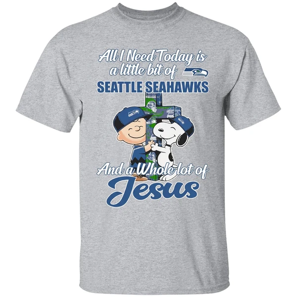 Peanuts All I Need Today Is A Little Bit Of Seattle Seahawks And A Whole Lot Of Jesus Shirt - Image 9