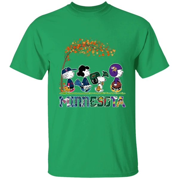 Peanuts Characters Minnesota Sports Team Fall Shirt