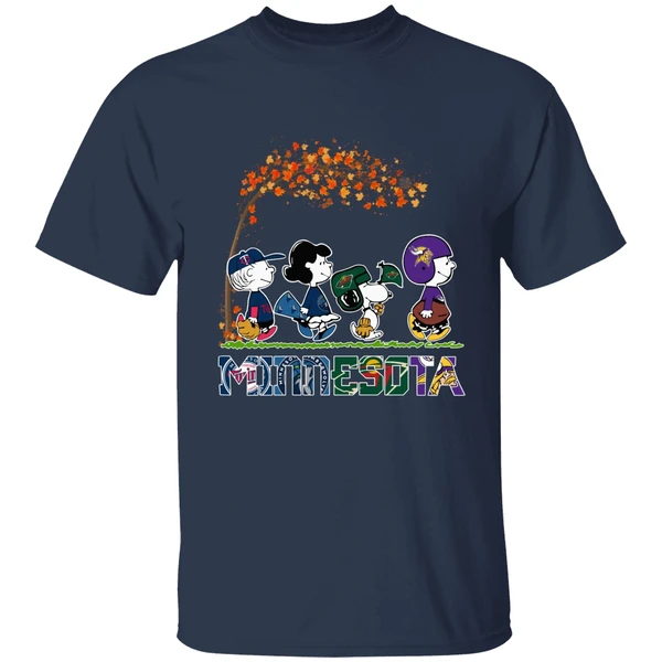 Peanuts Characters Minnesota Sports Team Fall Shirt - Image 4