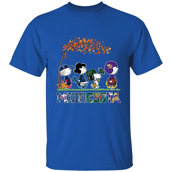 Peanuts Characters Minnesota Sports Team Fall Shirt - Image 7