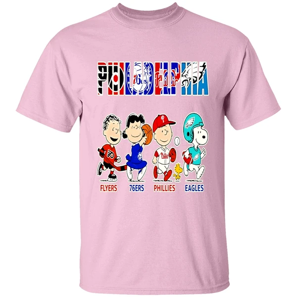 peanuts-characters-philadelphia-eagles-flyers-76ers-phillies-eagles-sports-teams-shirt-lightpink