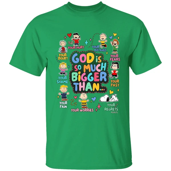 Peanuts God Is So Much Bigger Than Shirt - Image 2