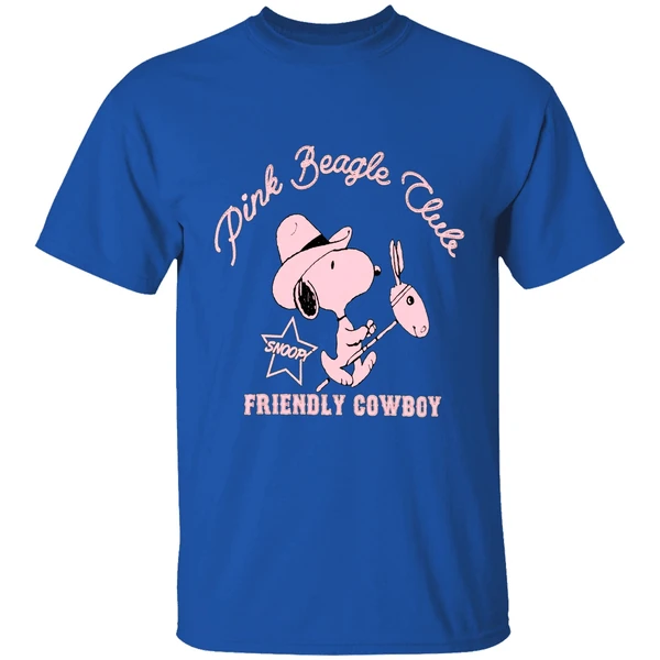 Peanuts Snoopy Pink Beagle Club Friendly Cowboy Shirt - Image 7