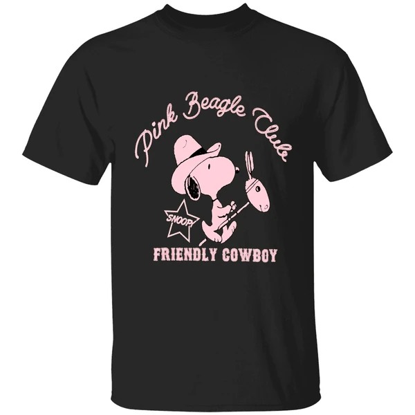 Peanuts Snoopy Pink Beagle Club Friendly Cowboy Shirt - Image 8