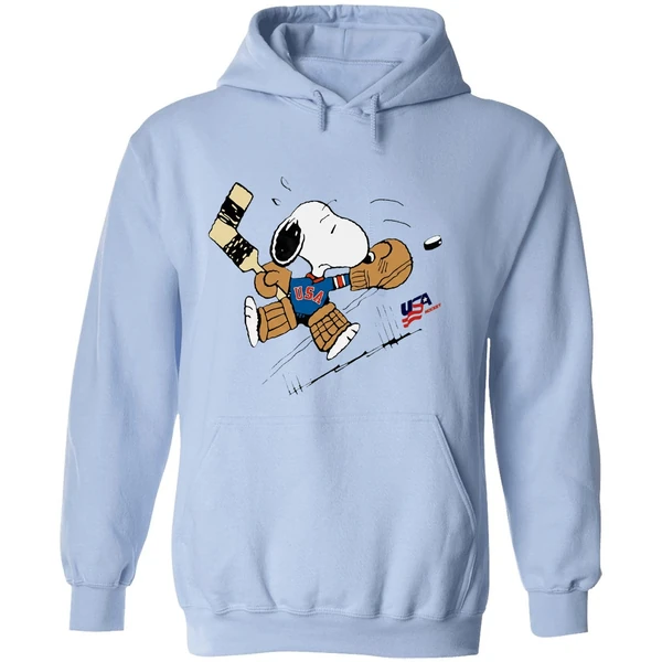 Peanuts Usa Hockey Snoopy Goalie Hoodie - Image 4
