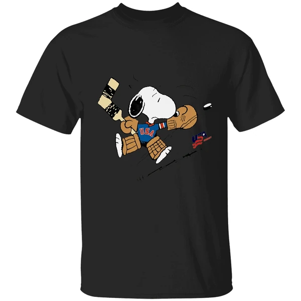 Peanuts Usa Hockey Snoopy Goalie Shirt