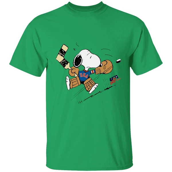 Peanuts Usa Hockey Snoopy Goalie Shirt - Image 2