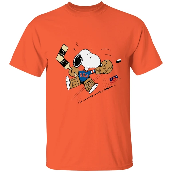 Peanuts Usa Hockey Snoopy Goalie Shirt - Image 6