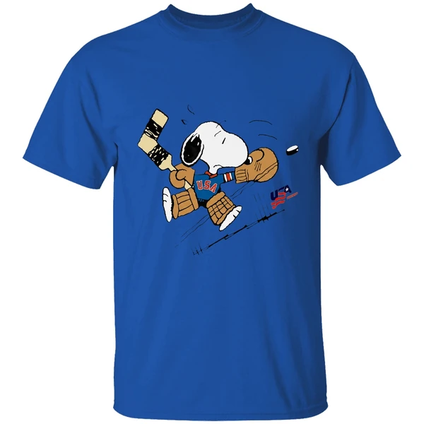 Peanuts Usa Hockey Snoopy Goalie Shirt - Image 8