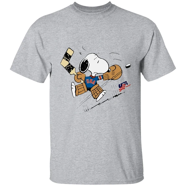Peanuts Usa Hockey Snoopy Goalie Shirt - Image 9