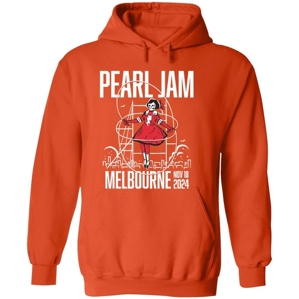 Pearl Jam Melbourne Australia Pop Up Shop Night Hoodie - Image 6