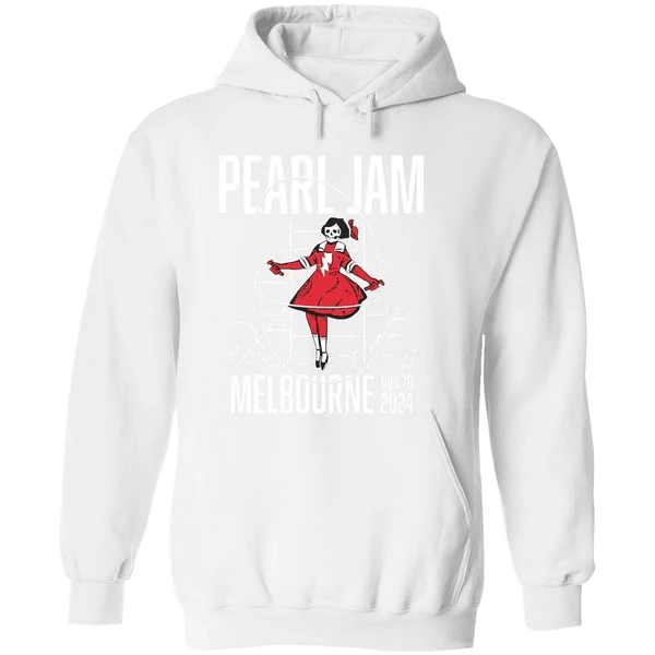 Pearl Jam Melbourne Australia Pop Up Shop Night Hoodie - Image 8