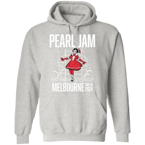 Pearl Jam Melbourne Australia Pop Up Shop Night Hoodie - Image 9