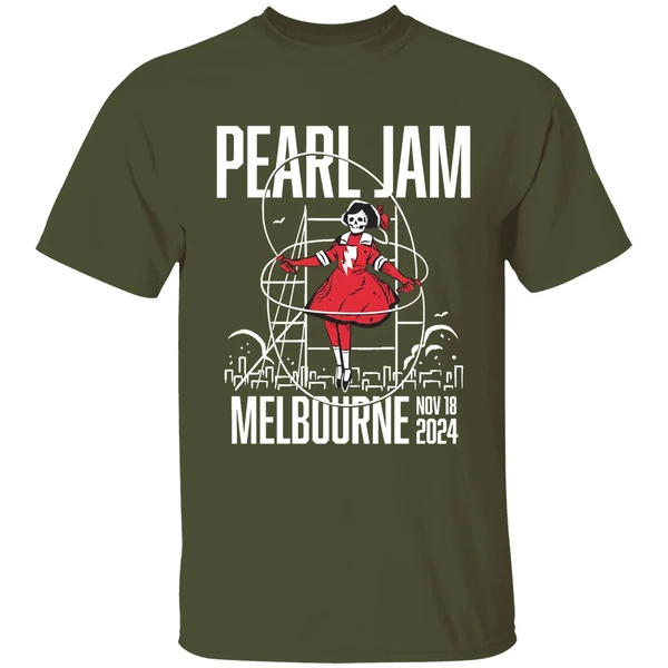 Pearl Jam Melbourne Australia Pop Up Shop Night Shirt - Image 4