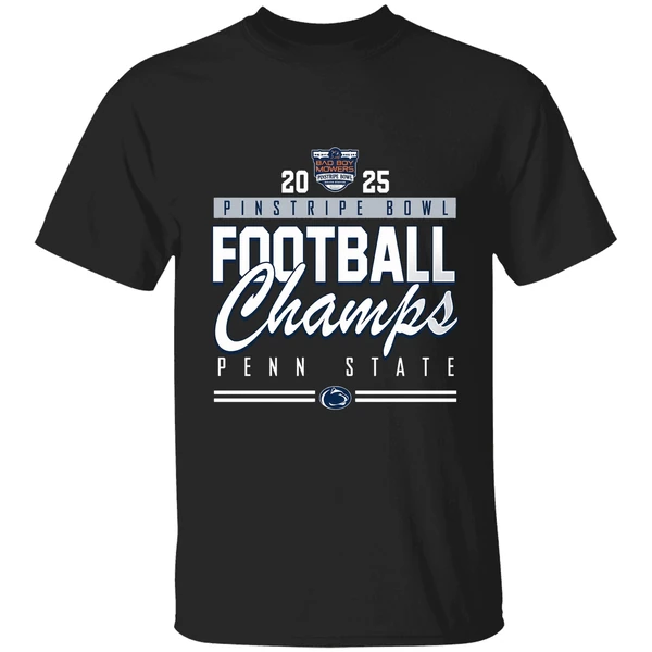 Penn State Nittany Lions Pinstripe Bowl Champions 2025 Shirt
