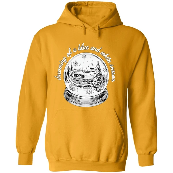 Penn State Nittany Lions Stadium Snow Globe Dreaming Of A Blue And White Season Hoodie