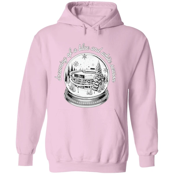 Penn State Nittany Lions Stadium Snow Globe Dreaming Of A Blue And White Season Hoodie - Image 5