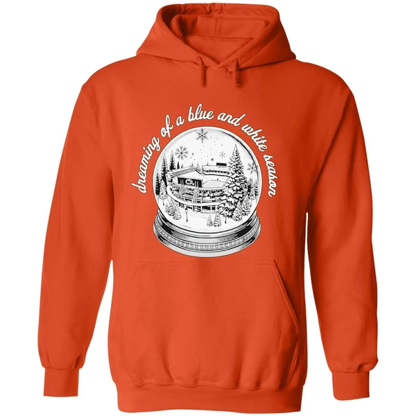 Penn State Nittany Lions Stadium Snow Globe Dreaming Of A Blue And White Season Hoodie - Image 6