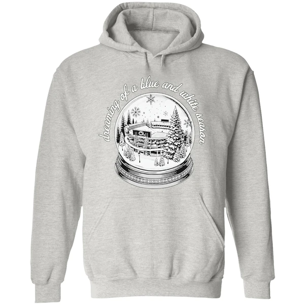 Penn State Nittany Lions Stadium Snow Globe Dreaming Of A Blue And White Season Hoodie - Image 9
