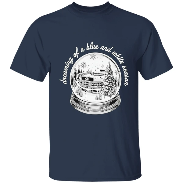 Penn State Nittany Lions Stadium Snow Globe Dreaming Of A Blue And White Season Shirt - Image 5