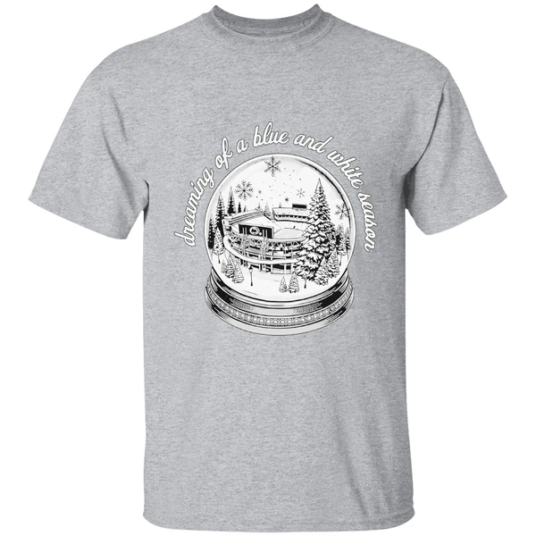 Penn State Nittany Lions Stadium Snow Globe Dreaming Of A Blue And White Season Shirt - Image 9