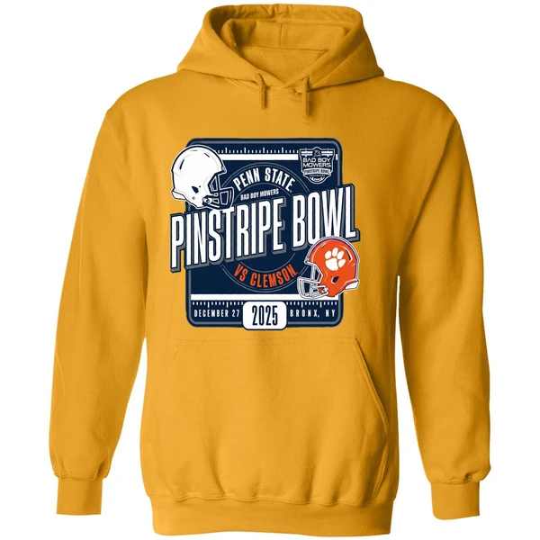 Penn State Vs Clemson 2025 Bad Boy Mowers Pinstripe Bowl Helmets Hoodie