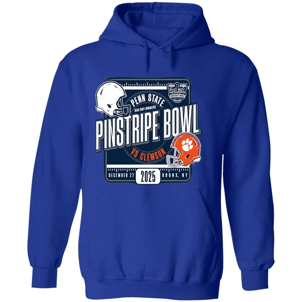 Penn State Vs Clemson 2025 Bad Boy Mowers Pinstripe Bowl Helmets Hoodie - Image 7