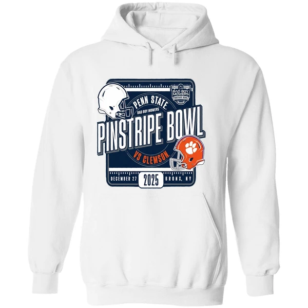 Penn State Vs Clemson 2025 Bad Boy Mowers Pinstripe Bowl Helmets Hoodie - Image 8