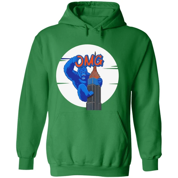 Pete Alonso King Kong On Top Of The Empire State Building Omg New York Mets Hoodie - Image 2