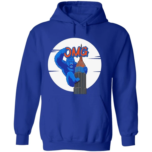 Pete Alonso King Kong On Top Of The Empire State Building Omg New York Mets Hoodie - Image 7