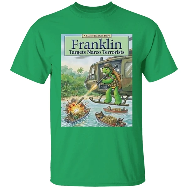 Pete Hegseth Franklin Targets Narco Terrorists Shirt - Image 2