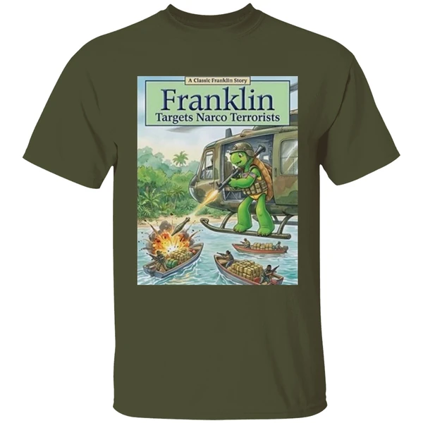 Pete Hegseth Franklin Targets Narco Terrorists Shirt - Image 4