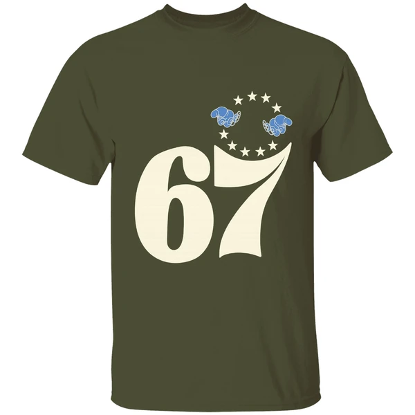 Philadelphia 76ers Become The 67ers Parody Logo Shirt - Image 3