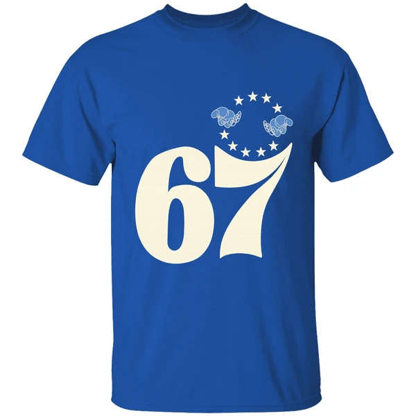 Philadelphia 76ers Become The 67ers Parody Logo Shirt - Image 7