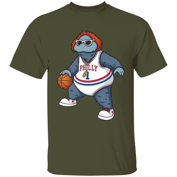 Philadelphia 76ers Big Shot Philly Mascot Shirt - Image 9
