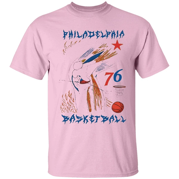 Philadelphia Basketball Knee 76 Shirt - Image 2