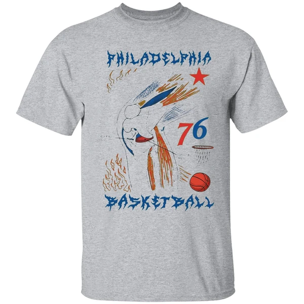 Philadelphia Basketball Knee 76 Shirt - Image 6