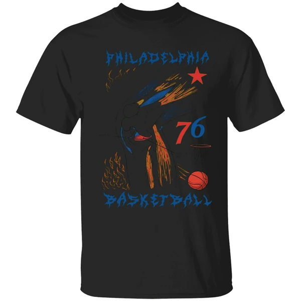 Philadelphia Basketball Knee 76 Shirt - Image 7