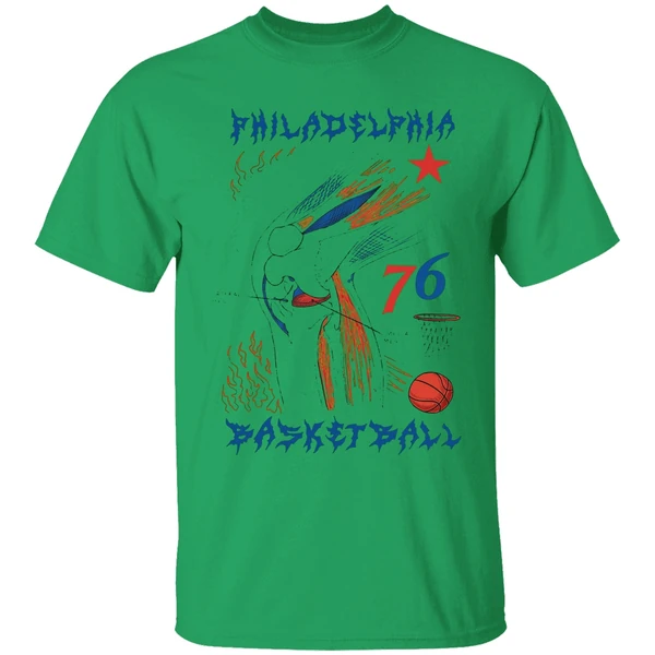 Philadelphia Basketball Knee 76 Shirt - Image 8